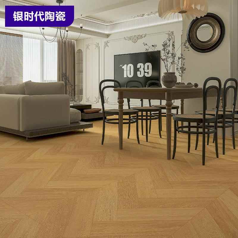 厂全瓷边木砖75家01500仿木纹瓷砖大715401板地砖客厅木纹地直板