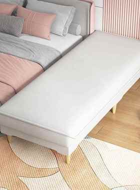 SLU床边加长条凳床单人接午休床室拼床加宽延长躺妃椅贵卧榻尾沙