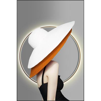 现装代人物YYX-0079玄关挂饰画时尚入户廊过走道画轻奢简约餐厅美