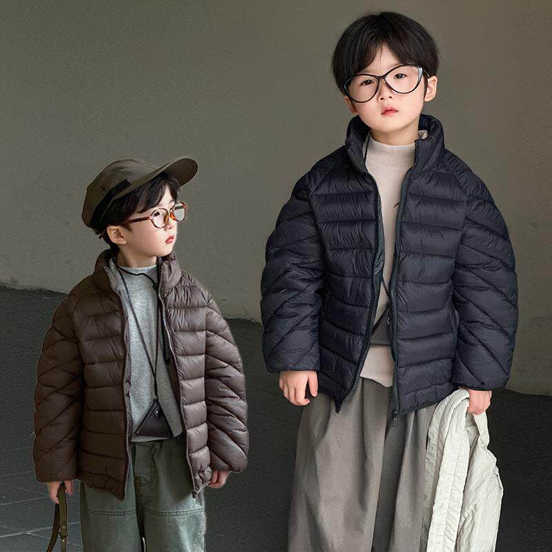 女童轻薄款棉服中小童宝宝男中大童小女孩短款外套校服神器