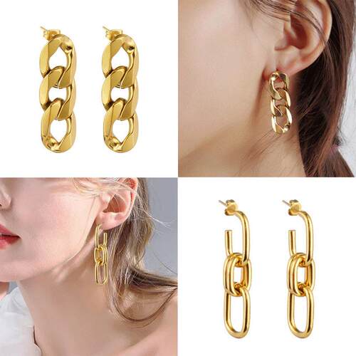 316L Stainless Steel Earrings for Women Snake Leopard Animal