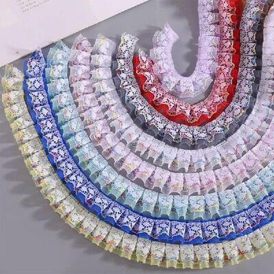 40meter 25MM Double Deck Snow Yarn Lace Falbala Ruffled