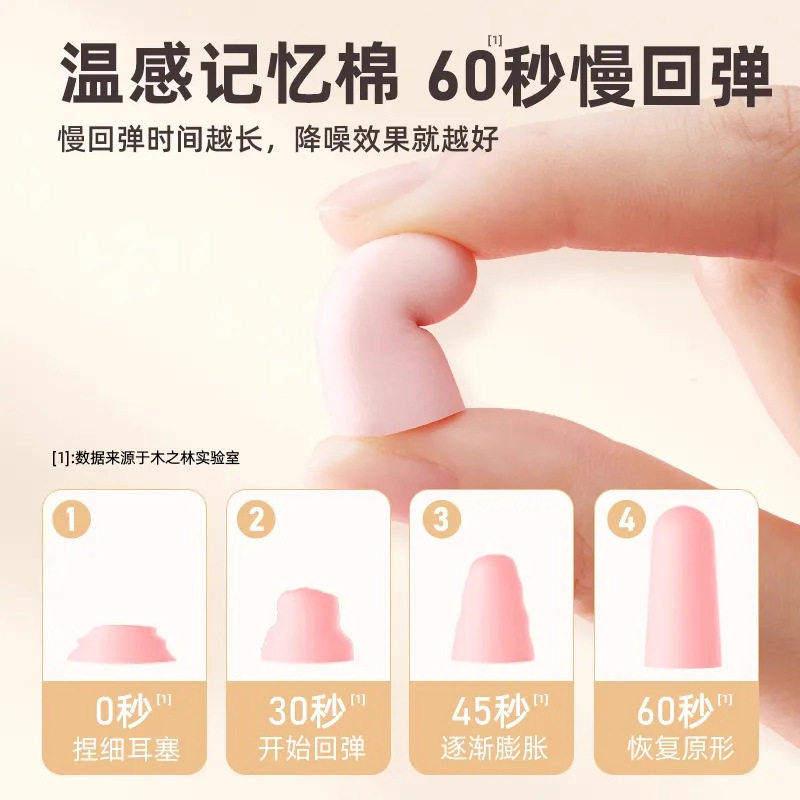 音塞睡眠睡觉降YMQ-JJM.噪防声隔吵午休耳宿舍防吵闹学噪习静音款