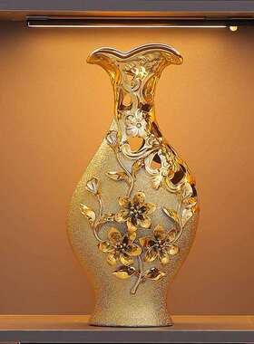 欧餐桌花VME瓶件插花陶客厅装饰摆玄关办公室式酒店瓷摆设高档工