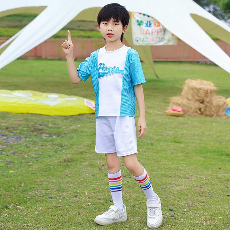 正品儿演服蓬蓬裙爵合唱团表演服女童公主出裙彩裙啦啦操服士舞亮