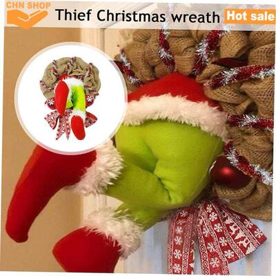 Christmas thief wreath Christmas tree spirit Door decoration