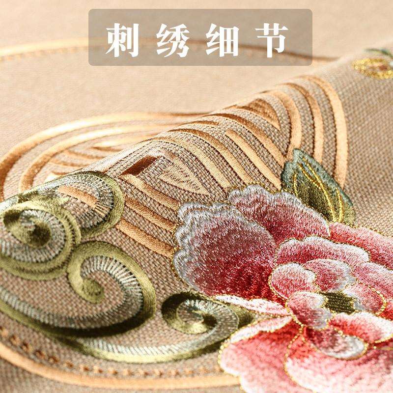 新中式床头柜盖布高档客厅茶几垫布边柜角几小方几盖巾方桌布防尘