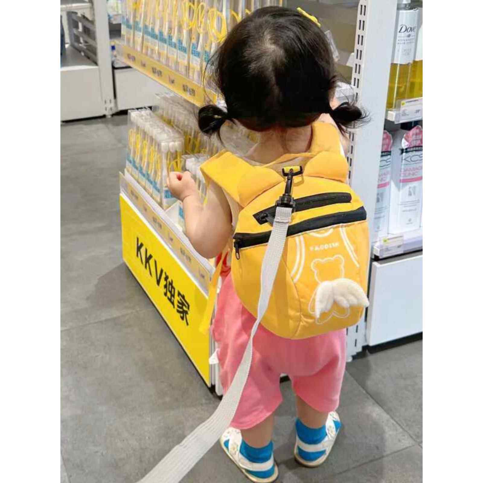 遛娃神器婴儿小背包防走失双肩包迷你两岁宝宝可爱小书包儿童学步