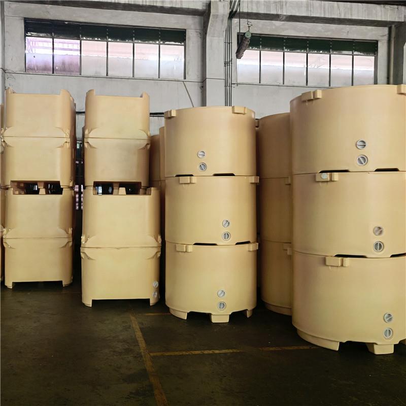双层保温箱活渔虾660升工业水产保温桶加工海鲜食品滚塑异形