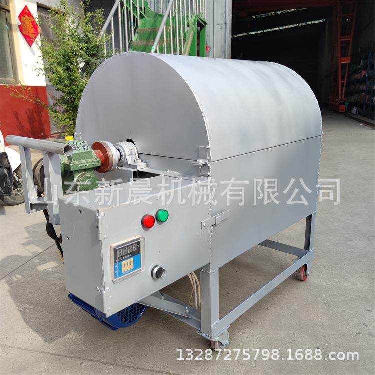 板栗花生炒货机 滚筒式不锈钢翻炒机菜籽毛磕炒货机