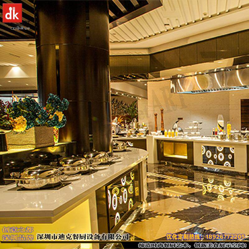 定制酒店餐厅自助餐台职工餐厅免费布局设计自助餐厅布菲台图片