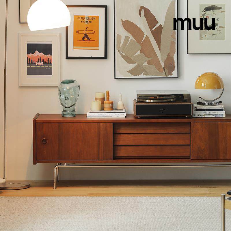 MUU中古实木电视柜北欧复古墙柜组合小户型客厅日式家具电视机柜,住宅家具,电视柜,淘宝优惠券,粉丝福利购,淘宝优惠卷