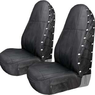四季 通用600D汽车座椅套防水防脏黑色坐垫全包座椅套子
