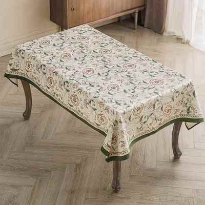 新款范高居态度秋季美式桌覆古餐桌布平易人奢华端近桌布防烫田园