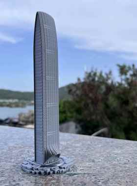 深圳京基100大厦模型深圳地标建筑摆件简约旅游礼品建筑工艺礼品