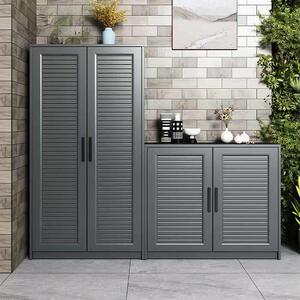 户外铝合金阳台庭院大容量防水防晒收纳柜收纳置物柜露天花园整装