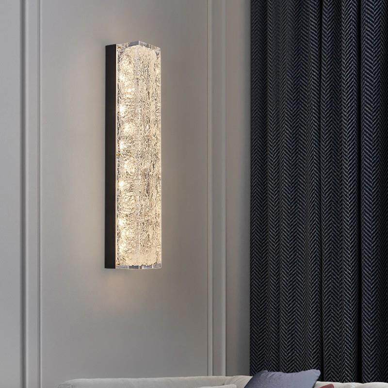 轻奢现代意式全光谱护眼家居装饰样板房过道背景墙卧室床头铜壁灯