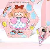 安全圆角儿童雨伞男孩女小学生上学专用幼儿园宝宝超轻长柄太阳伞