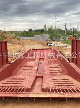 大型平台洗车机工程车过水槽免基础大型全封闭冲洗平台