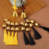 2025解五黄二黑一大八小创意纯铜风铃挂饰家居房间装 饰铃铛挂件