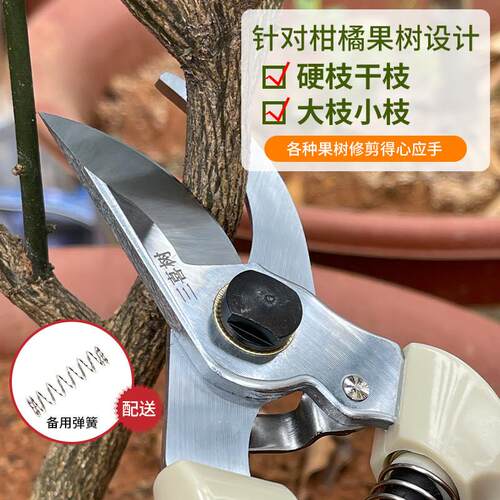 三喜树130剪刀修枝剪果树园林修枝剪刀省力修剪粗枝树枝果树专用