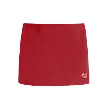 The heroine wears a swimsuit a blue plaid red skirt a hot