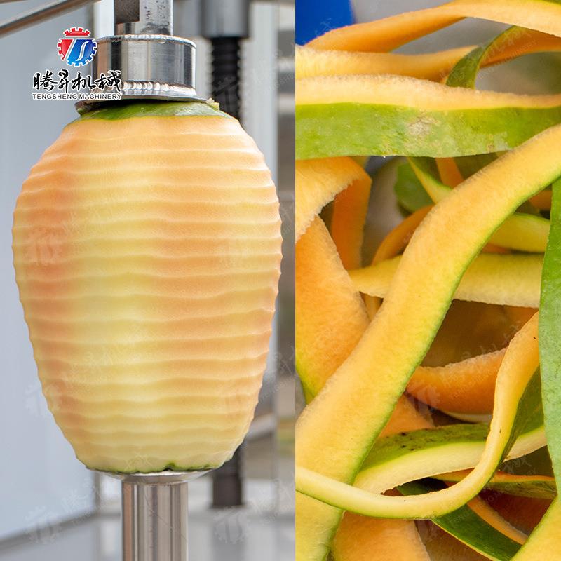 大瓜果双头削皮机西瓜去密瓜削哈皮机TS-P100冬瓜南瓜皮型中央厨