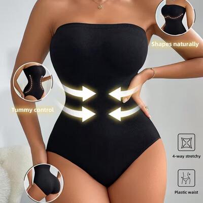 Strapless Shapewear Women Tummy Control Triangle Bodysuit