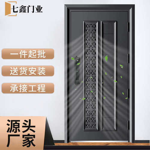 进风门别墅门通防盗门推拉入户门大门单开甲级门中门子母家用户门