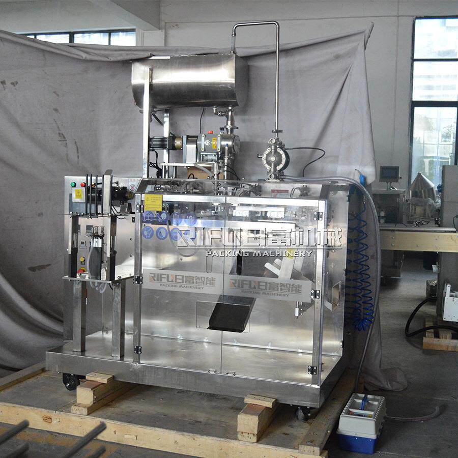 式膏体自动包袋装机 酵素水平日富给机 辣椒自动给酱袋包装机