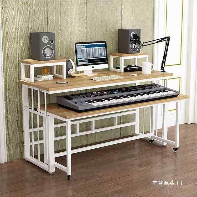 奢编曲工作台简约电子桌轻古筝676电钢琴琴音桌乐制作剪辑师编曲