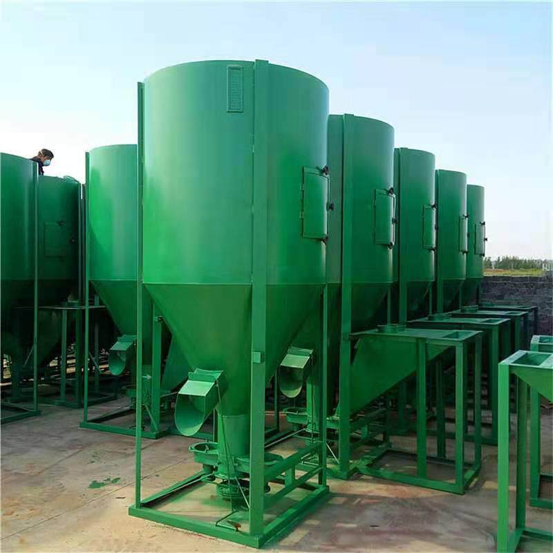 立式饲料机搅拌机粉碎机一体机自动制颗粒机组无尘家用养殖设备场