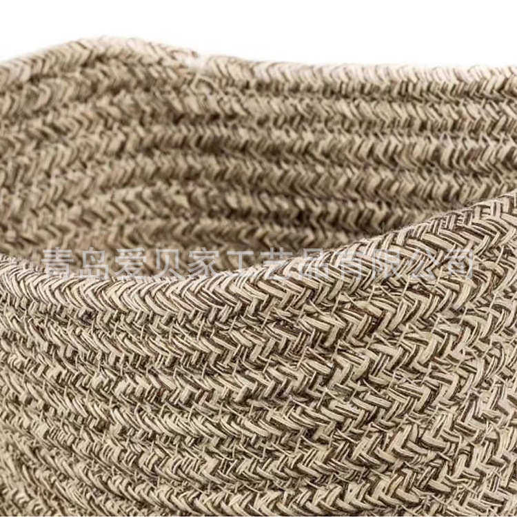 家居收纳棉线绳编织整理筐桌面杂物饰品收纳筐零食置物篮整理盒,收纳整理,其他收纳篮,淘宝优惠券,粉丝福利购,淘宝优惠卷