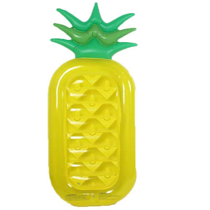 充气水上床气浮充菠萝批发浮成人泳黄色游泳圈排水上现货圈
