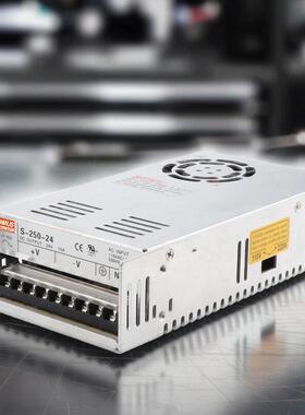 明伟250W开关电源S-250-24V10A 12V20A5V50A36V7A48V15V质保3年