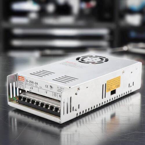 明伟250W开关电源S-250-24V10A 12V20A5V50A36V7A48V15V质保3年