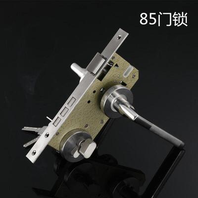 304不锈钢门锁室内卧室房门锁 实木门锁执手两件式锁6085防火锁85