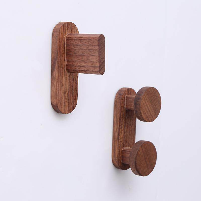 吹风机收纳架木质电吹风放置架家用壁挂收纳挂钩墙上支架置物