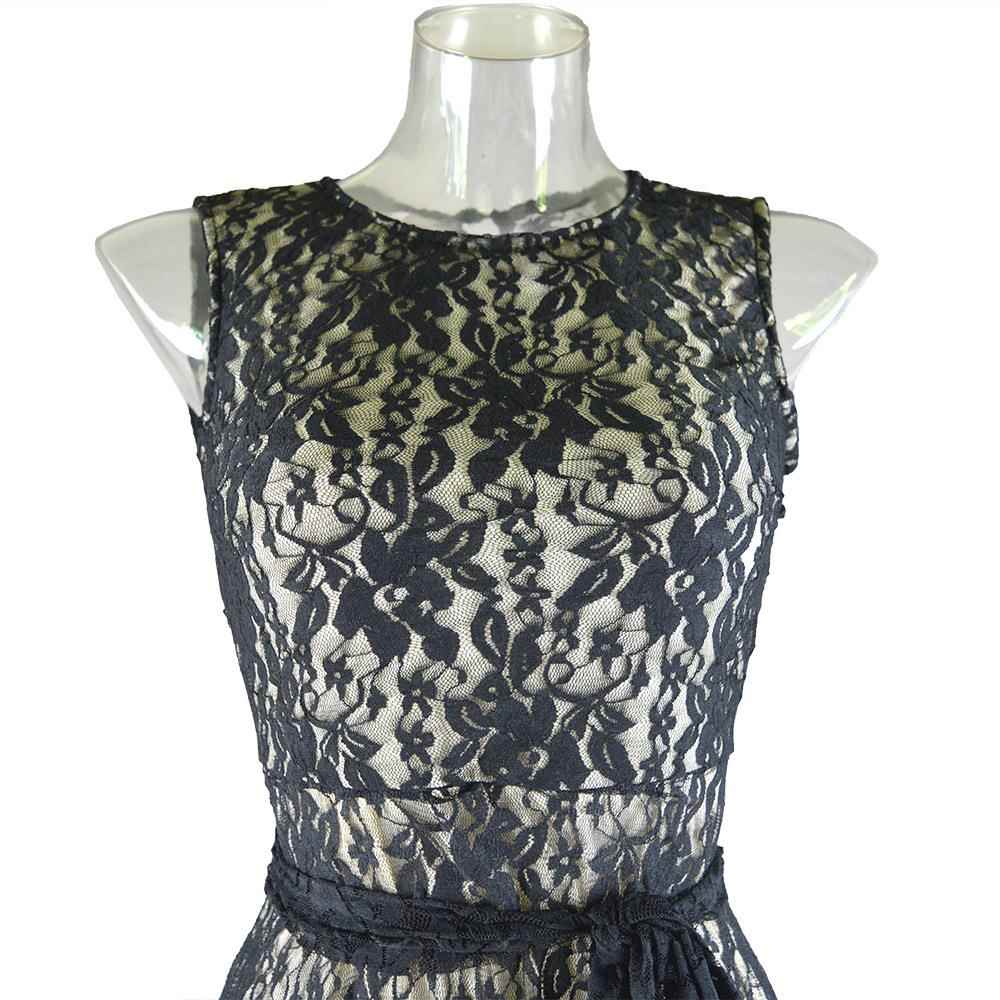 Dress sleeveless wrapped chest asymmetrical hem swallowtail