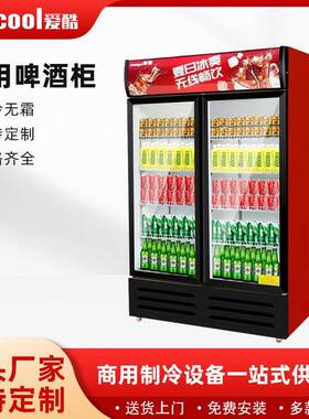 饮料展示柜商用立式冰柜双门便利店超市冷柜啤酒保鲜饮品冷藏柜
