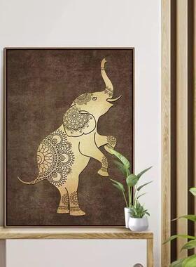 轻奢馆东南亚装饰画酒店家用沙发挂墙ZEL画玄关入户泰瑜式风情伽