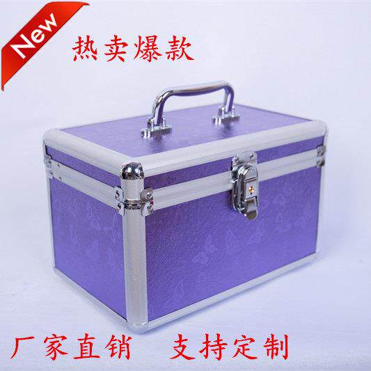 人气化妆铝箱采耳足疗技师工具箱沐足推拿按摩美容美甲工具箱包邮