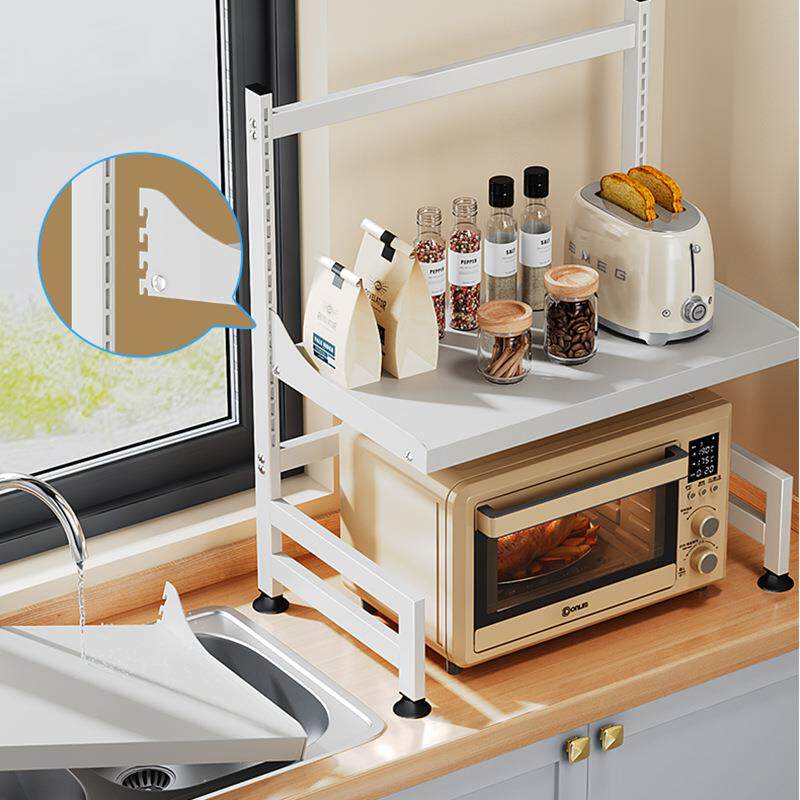 厨房微波炉架台面抽屉置物架多层电锅烤箱支架多功能可调节收纳架