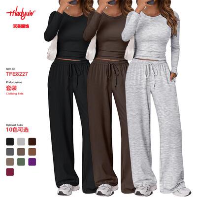 Pants Women Casual Fashion Travel Piece Lounge Sets For