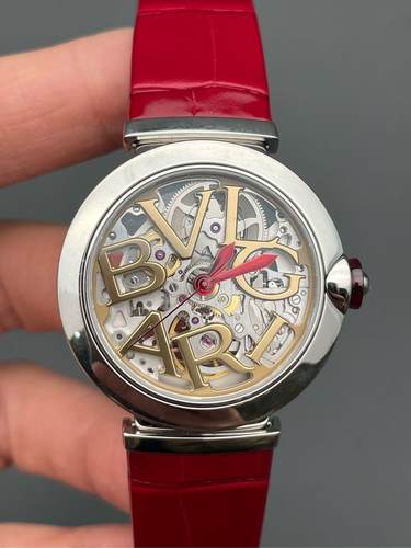 [9.8新]宝格丽LVCEA系列102879手表女镂空表盘自动机械腕表表径33