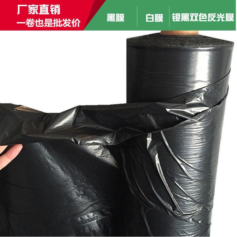 农用黑地膜加厚防草膜蔬菜草莓果园大棚保温种植地膜抗氧化PE新料