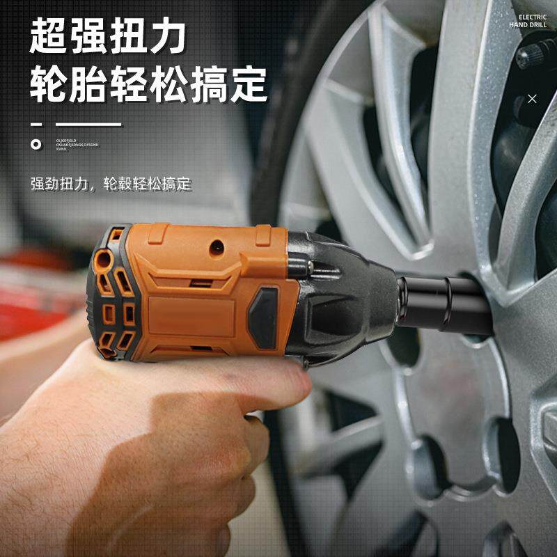电动扳手大扭力无刷锂电风炮工具套装充电锂电手电钻两电一充套装