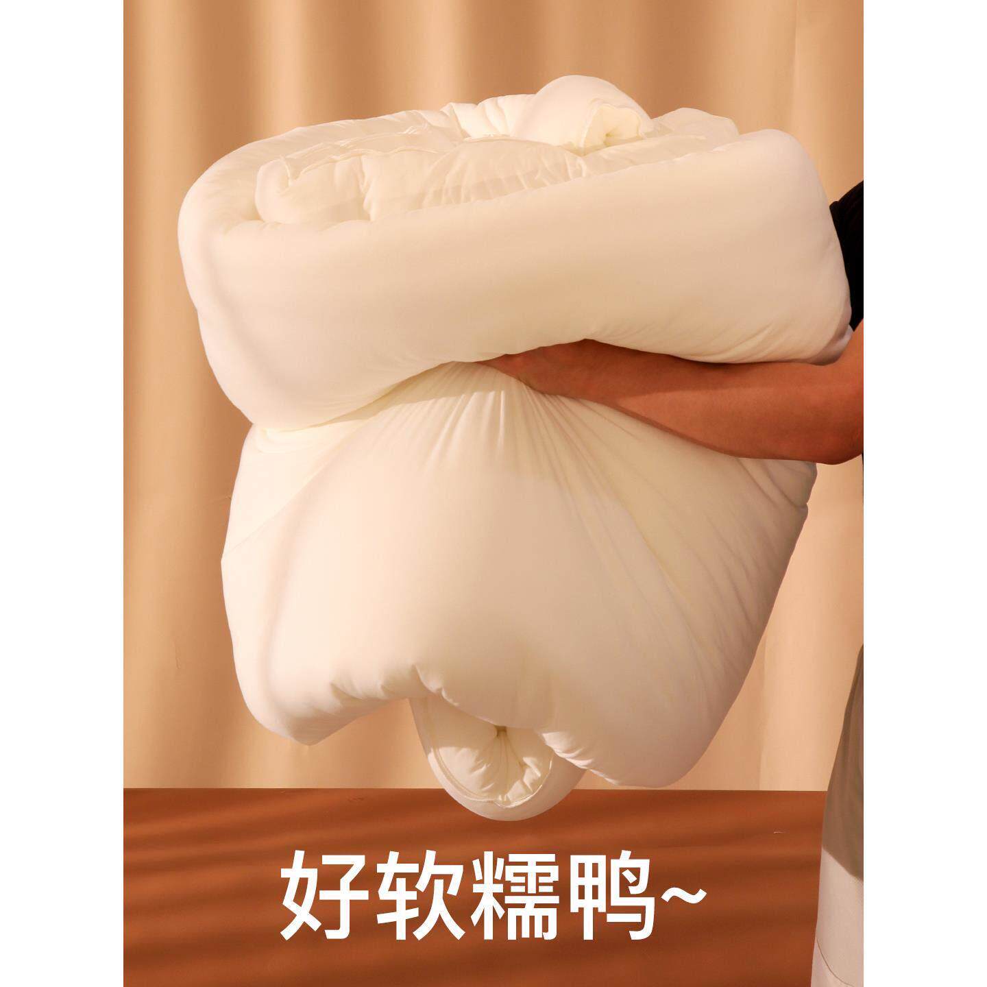 好软糯鸭~50%大豆纤维被+50%抗菌纤维 冬季加厚保暖被子被芯 冬被