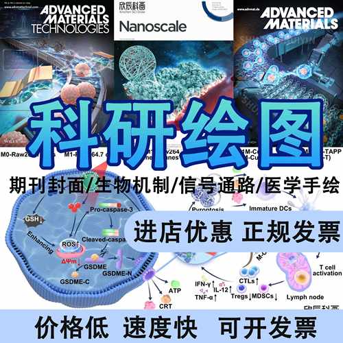 SCI封面制作三维TOC建模摘要图生物医学流程图示意图科研绘图代画