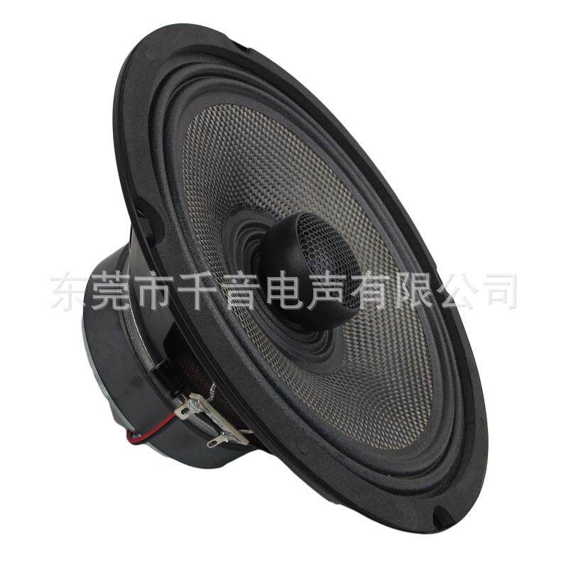 东莞千音8寸碳纤盆布边配蚕丝高音声音通透全频喇叭 8寸同轴喇叭